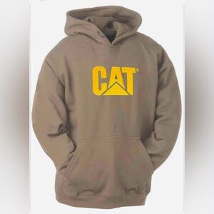 Caterpillar CAT LOGO Green Fleece Hoodie - Large
